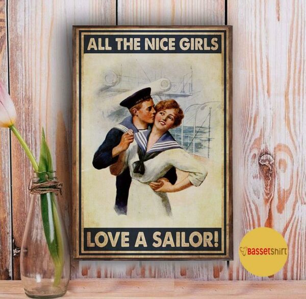 All the nice girls love a sailor vertical poster