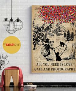 All you need is love cats and photography poster 1