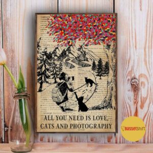 All you need is love cats and photography poster 3