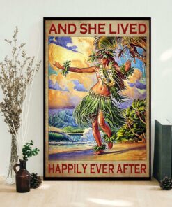 Aloha dancing girl and she lived happily ever after poster 1