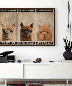 Alpaca its not a phase its not a hobby horizontal canvas 1