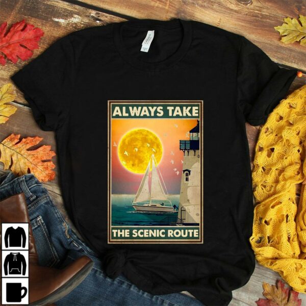 Always take the scenic route poster