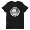 American Flag Circle Logo Design – Short-Sleeve Unisex T-Shirt