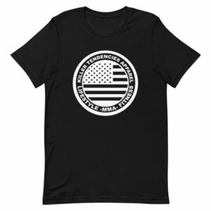 American Flag Circle Logo Design – Short-Sleeve Unisex T-Shirt