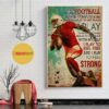 American Football I play poster canvas