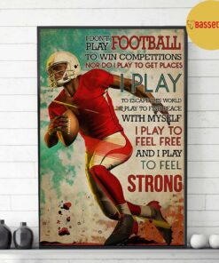 American Football I play poster canvas 3