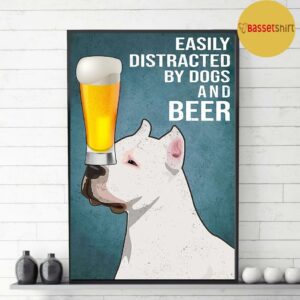 American Pit Bull Terrier easily to distracted by dogs and beer poster 3