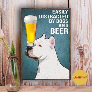 American Pit Bull Terrier easily to distracted by dogs and beer poster 5