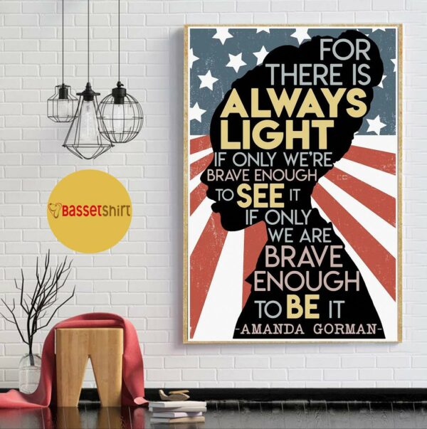 American flag Amanda Gorman poem 2021 poster