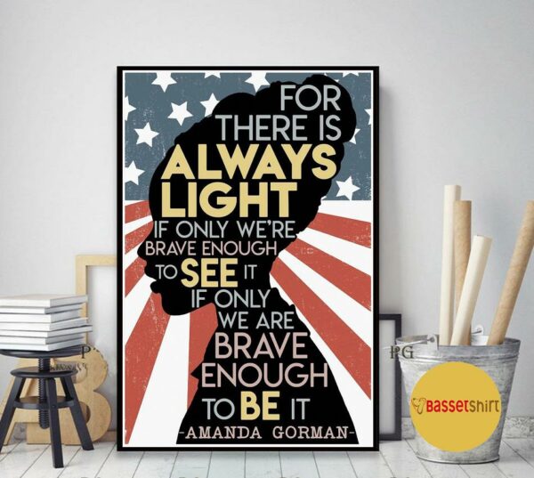 American flag Amanda Gorman poem 2021 poster