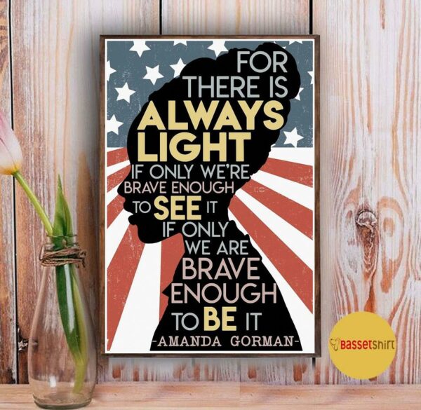 American flag Amanda Gorman poem 2021 poster