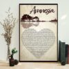 Amnesia lyrics vertical poster