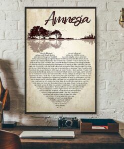 Amnesia lyrics vertical poster 3