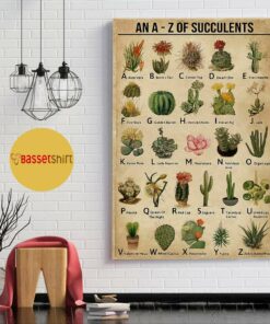 An A Z Of Succulents vertical poster 1