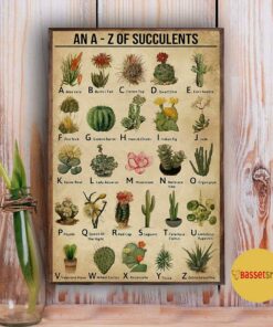 An A Z Of Succulents vertical poster 3