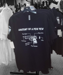 Anatomy of a Pew Pew Short Sleeve Unisex T Shirt 1