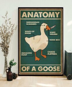 Anatomy of a goose vintage poster 1