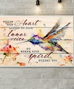 And follow your heart watercolor canvas 1