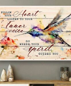 And follow your heart watercolor canvas 2
