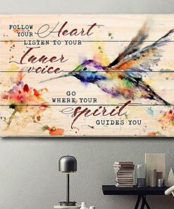 And follow your heart watercolor canvas 3