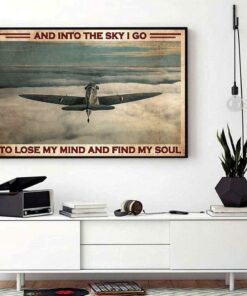 And into the sky I go to lose my mind and find my soul horizontal canvas 1