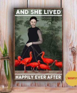 And she lived happily ever flamingo vintage poster 2 And she lived happily ever flamingo vintage poster 3