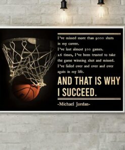 And that is why I succeed MJ basketball canvas 1