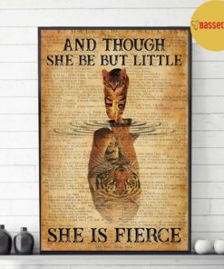 And though she be but little cat tiger poster 3