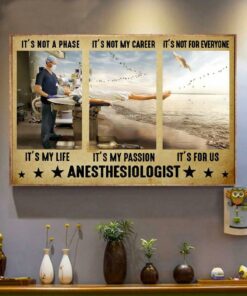 Anesthesiologist its not a phase its my life horizontal canvas 3