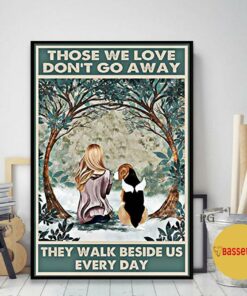 Angel Beagle those we love don't go away they walk beside us poster 1 Angel Beagle those we love dont go away they walk beside us poster 2