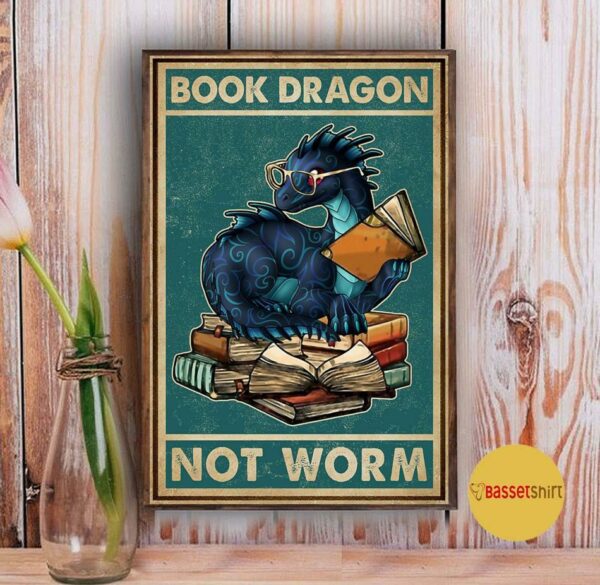 Art Book Dragon not worm wall canvas