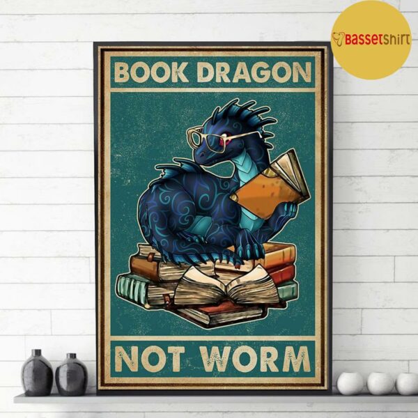 Art Book Dragon not worm wall canvas