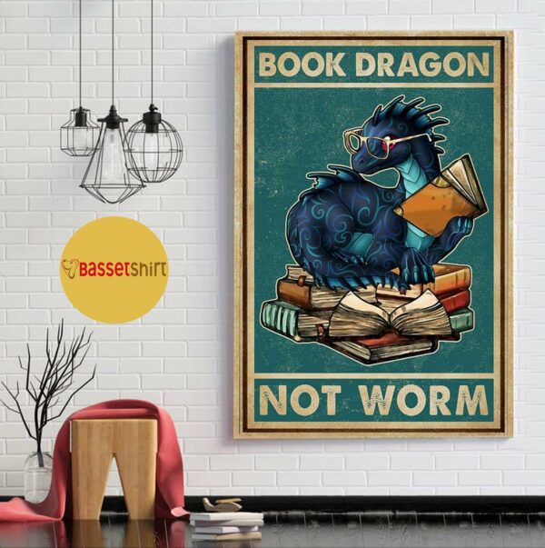 Art Book Dragon not worm wall canvas