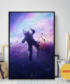 Astronaut Floating Space lose in mind poster 1