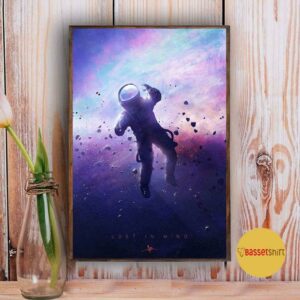 Astronaut Floating Space lose in mind poster 4