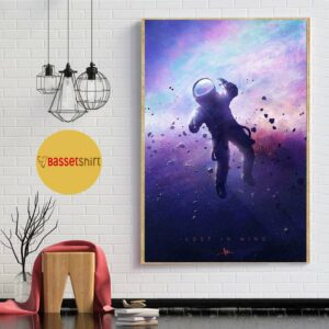 Astronaut Floating Space lose in mind poster 5