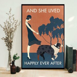 Australian Shepherd and she lived happily ever after poster