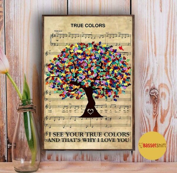 Autism Poster I see your true colors poster