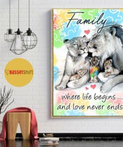 Autism poster family where life begins and love never end 1