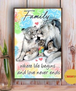 Autism poster family where life begins and love never end 3