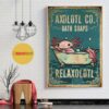 Axolotl Co Bath Soaps Relaxolotl wall art decor