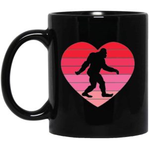 Bigfoot Heart Valentine’s Day Mug