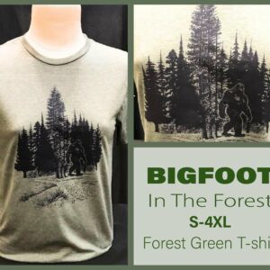 Bigfoot In Forest – Short-Sleeve Unisex T-Shirt