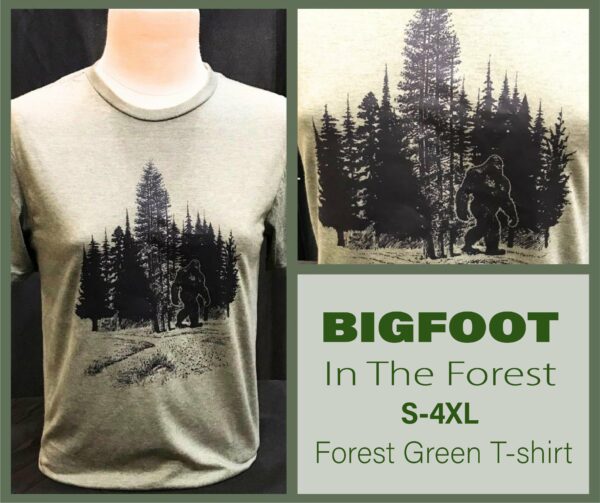 Bigfoot In Forest – Short-Sleeve Unisex T-Shirt