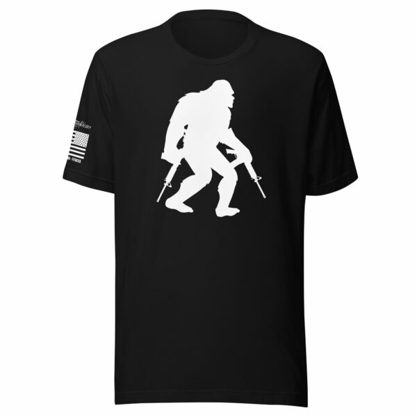 Bigfoot with Guns – Short-Sleeve Unisex T-Shirt