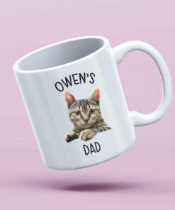 Cat Face Mug Cat Photo Mug Custom Pet Mug Personalized Cat Mug Cat Mom Mug Cat Dad Mug 4
