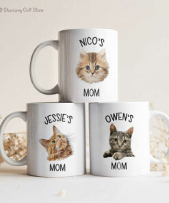 Cat Face Mug Cat Photo Mug Custom Pet Mug Personalized Cat Mug Cat Mom Mug Cat Dad Mug 5