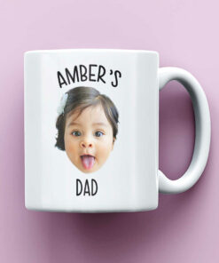 Custom Baby Face Mug New Dad Birthday Gift Dad Coffee Mug Funny Dad Mug Fathers Day Mug Gift 1