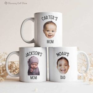 Custom Baby Face Mug, New Dad Birthday Gift, Dad Coffee Mug, Funny Dad Mug, Fathers Day Mug Gift