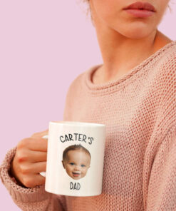 Custom Baby Face Mug New Dad Birthday Gift Dad Coffee Mug Funny Dad Mug Fathers Day Mug Gift 4